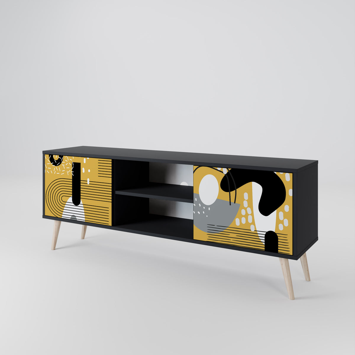 SHAPESHIFT SYMPHONY Mueble de TV de 2 Puertas