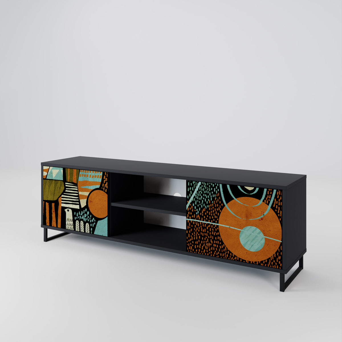 GEODE GLIMMER Mueble de TV de 2 Puertas