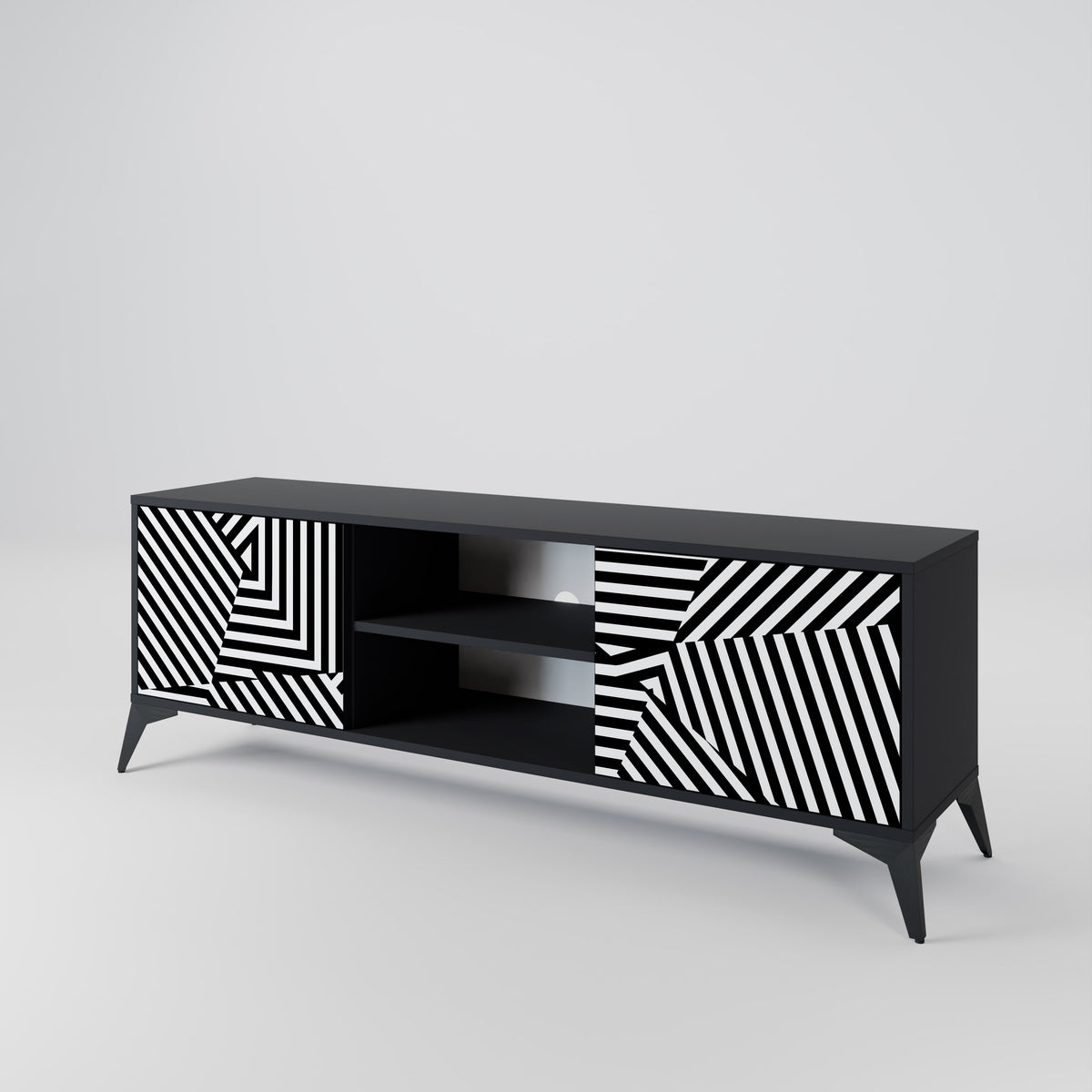 ILLUSIONARY LATTICE Mueble de TV de 2 Puertas