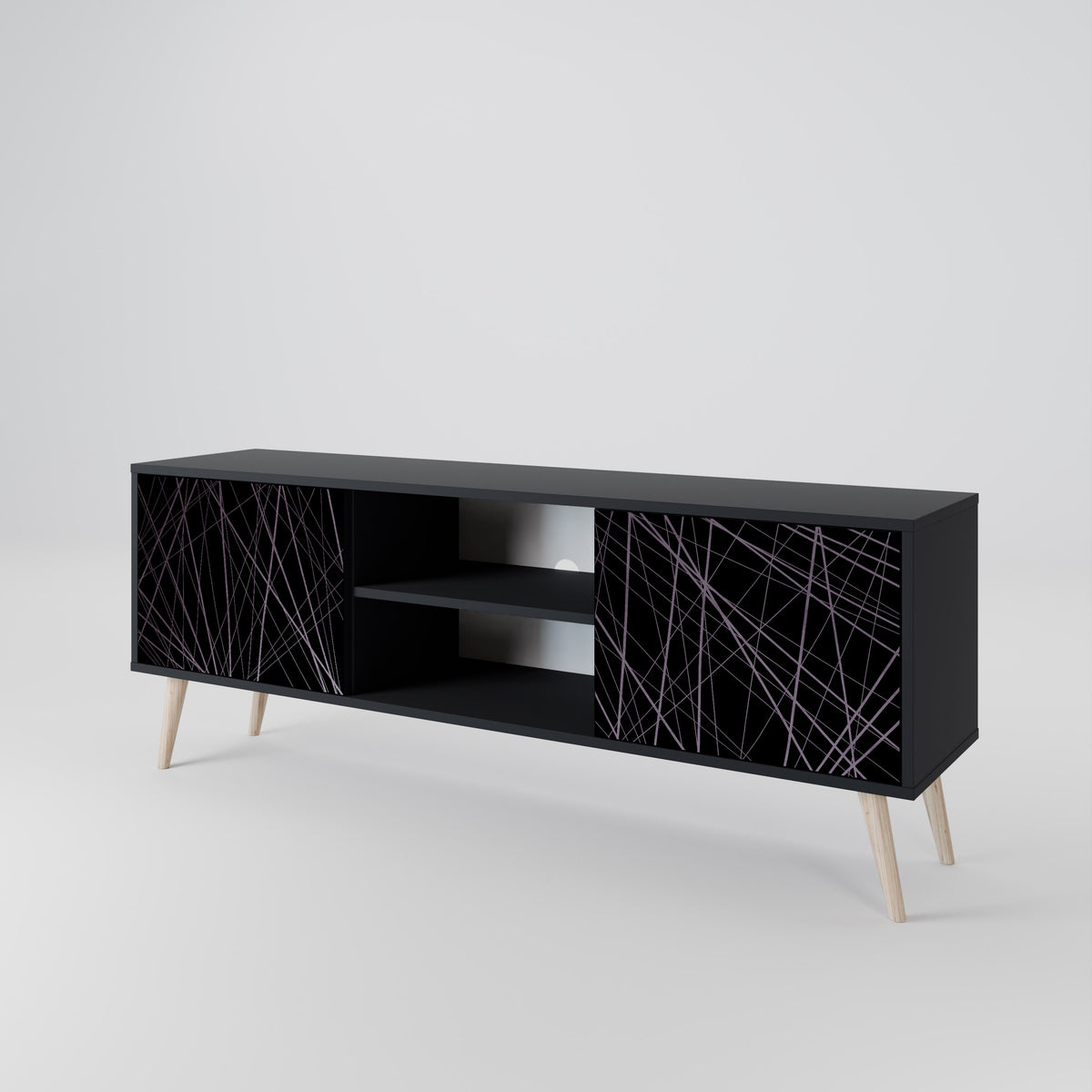 SHIMMER SPIDERGRAM Mueble de TV de 2 Puertas