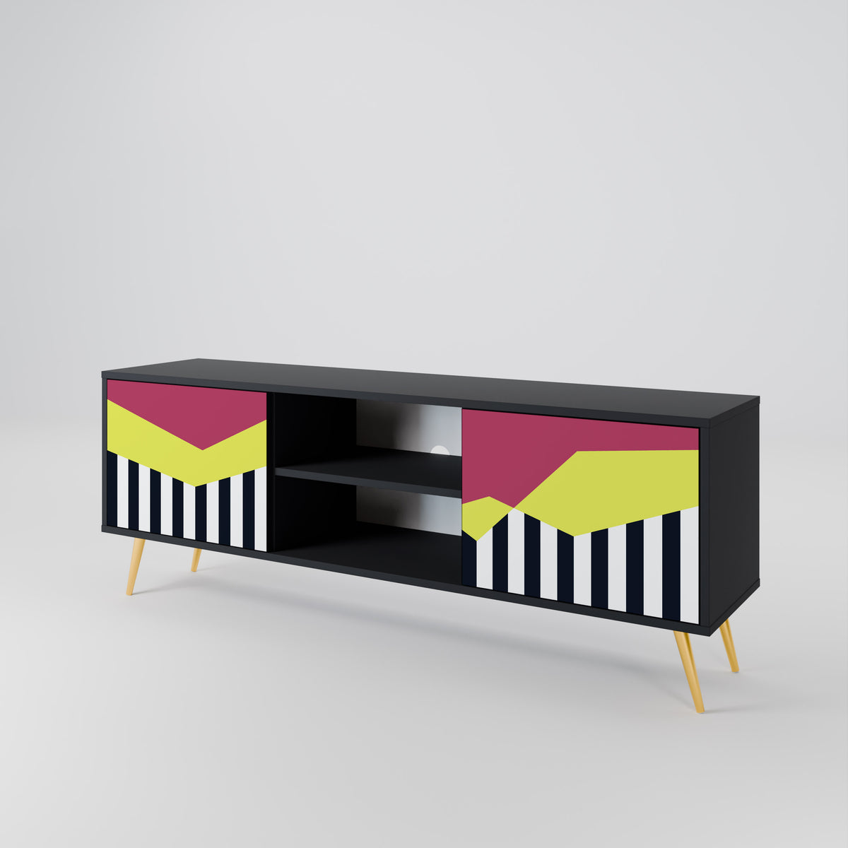 PIANO FANTASY Mueble de TV de 2 Puertas