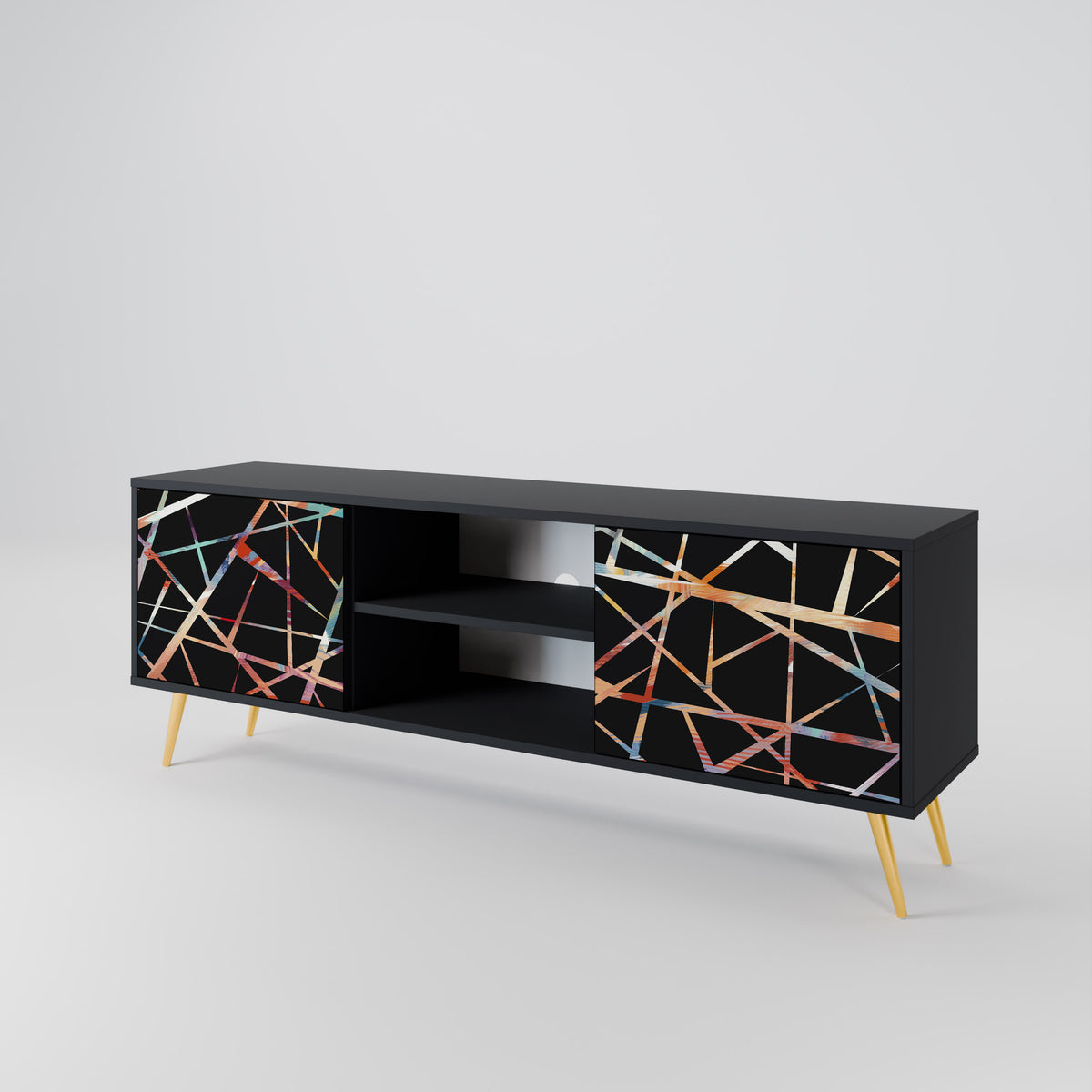 POLYGON VERVE Mueble de TV de 2 Puertas