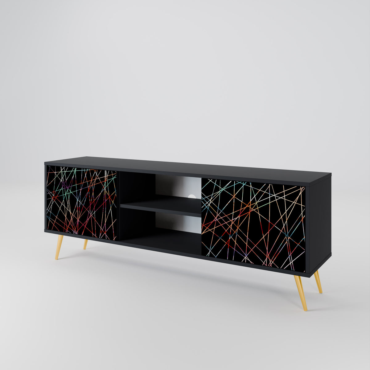 LUMINOUS SNARE Mueble de TV de 2 Puertas