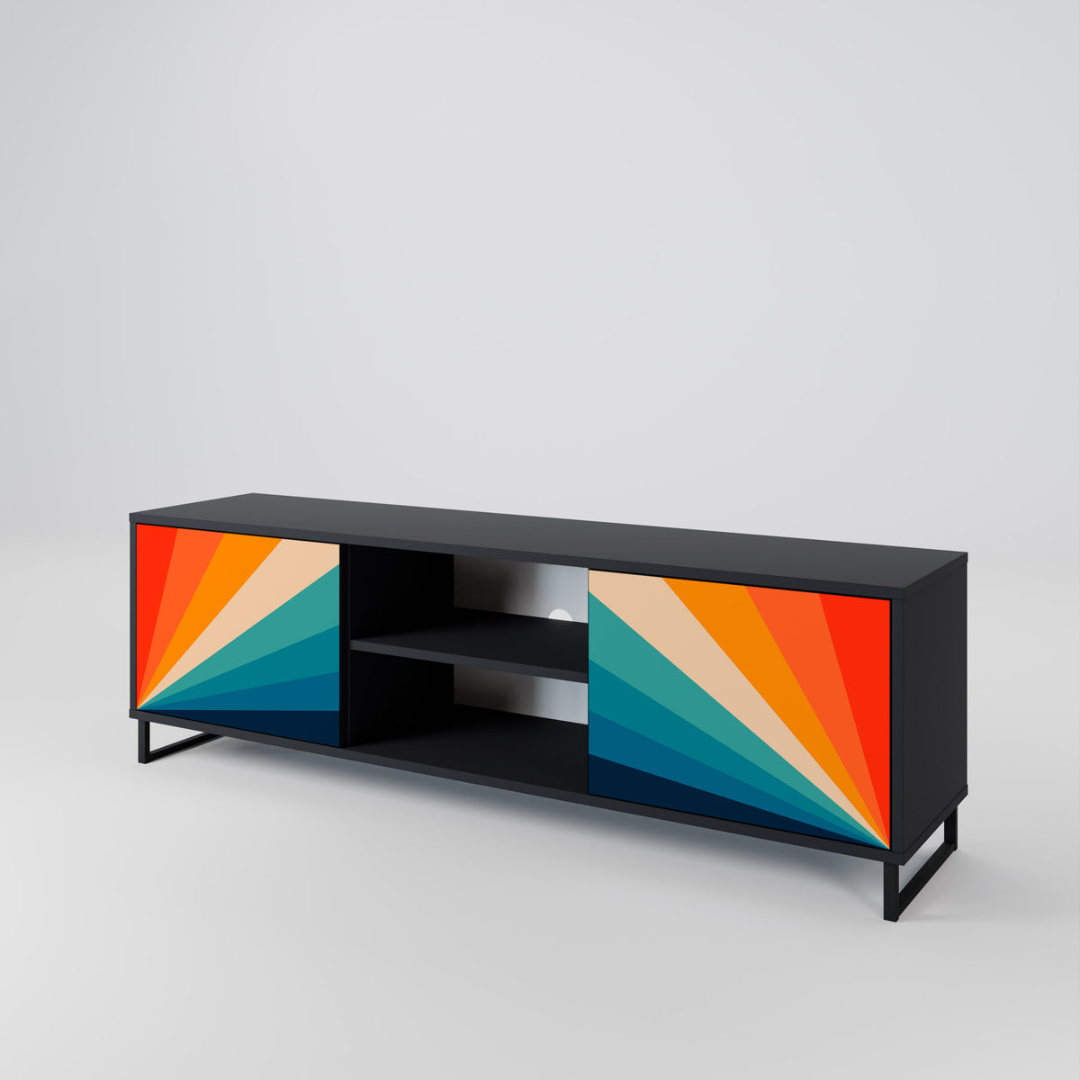 PRISM CONCUSSION Mueble de TV de 2 Puertas
