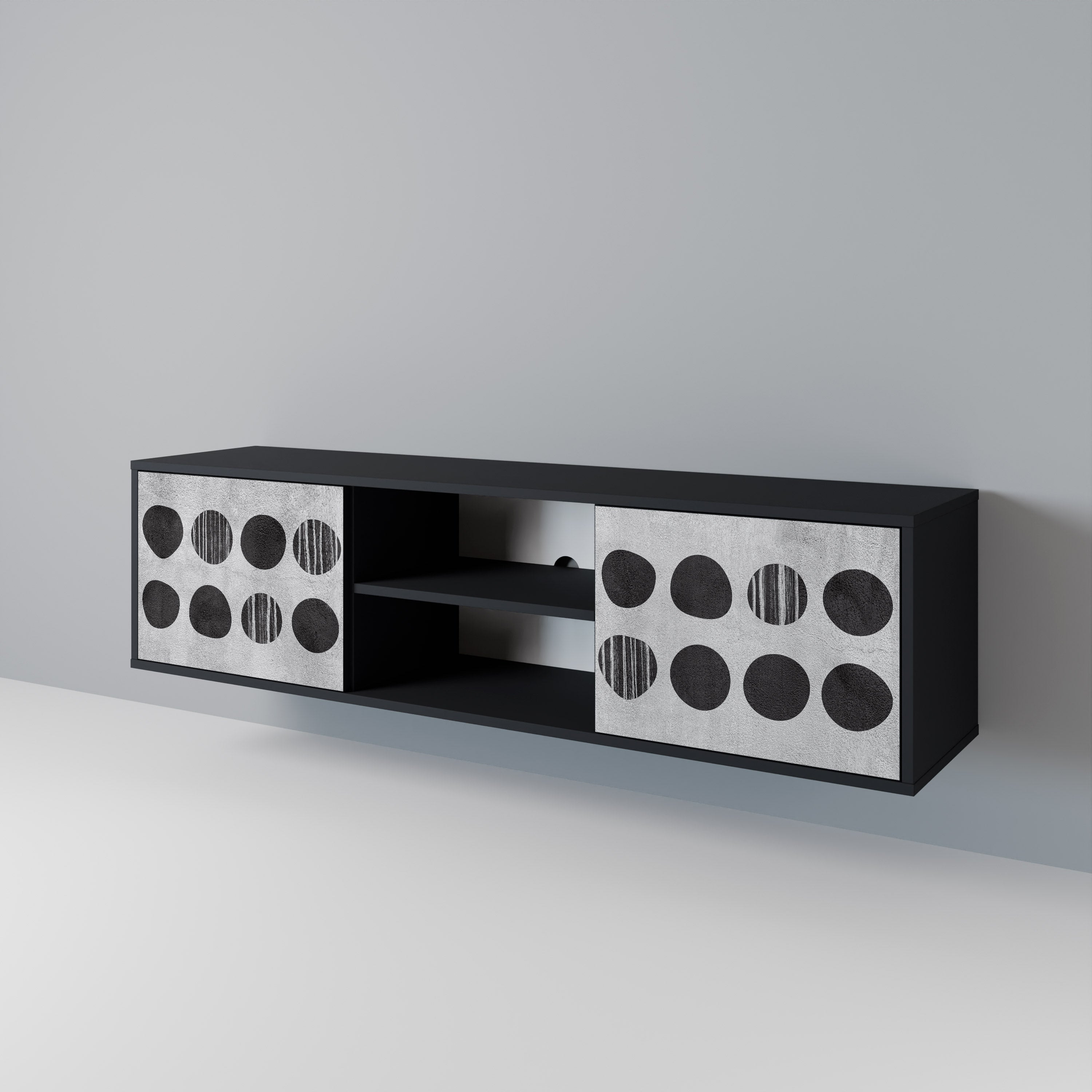 GHOSTLY GRADIENTS 2-türiges TV-Lowboard