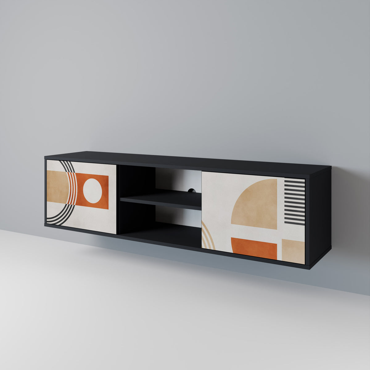 SPACE AROUND Mueble de TV de 2 Puertas