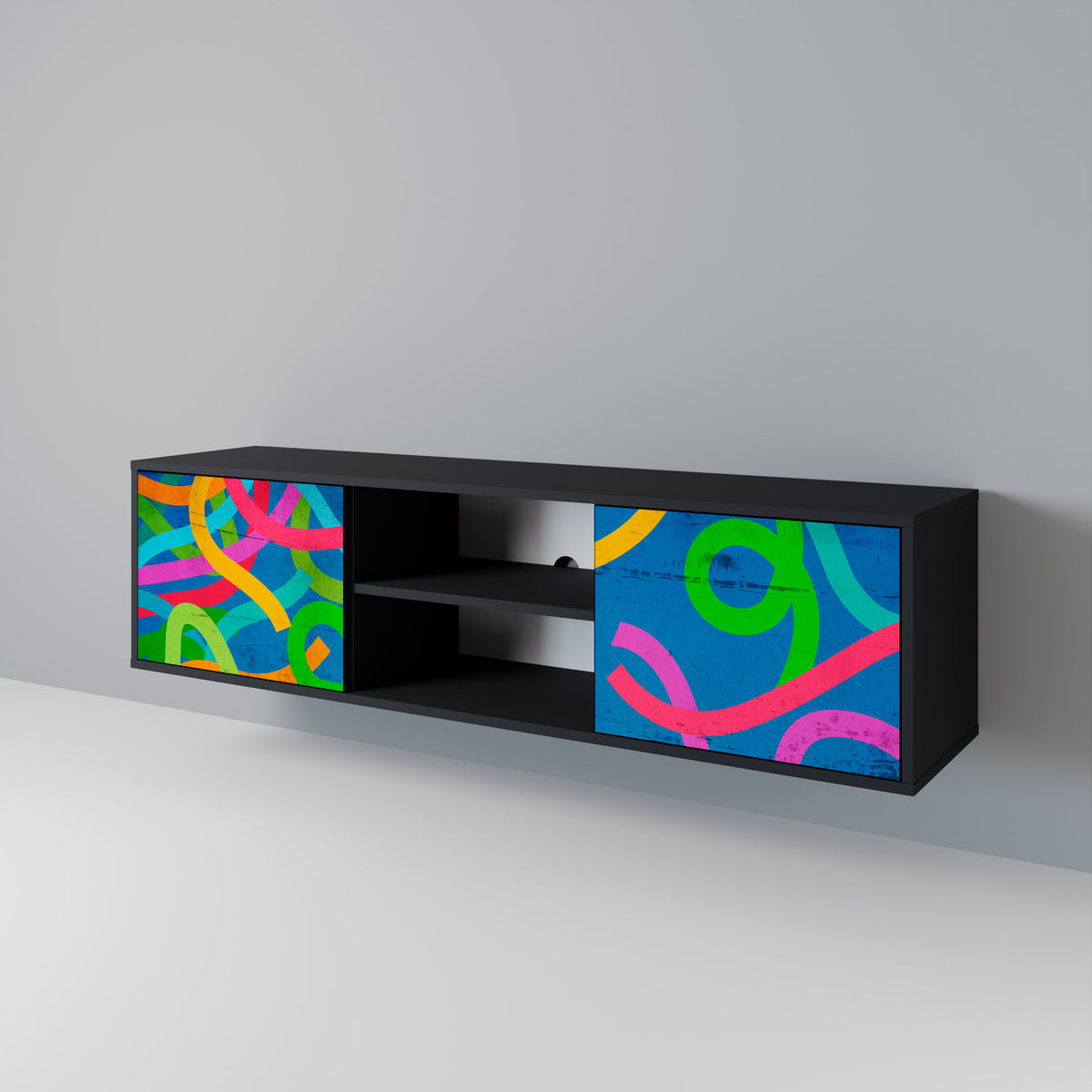 STREAMER TANGLE Mueble de TV de 2 Puertas