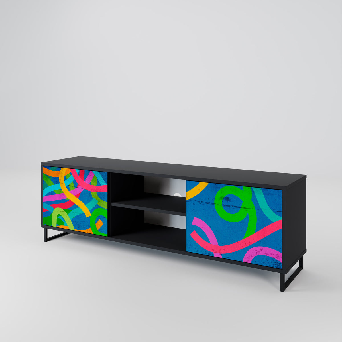 STREAMER TANGLE Mueble de TV de 2 Puertas