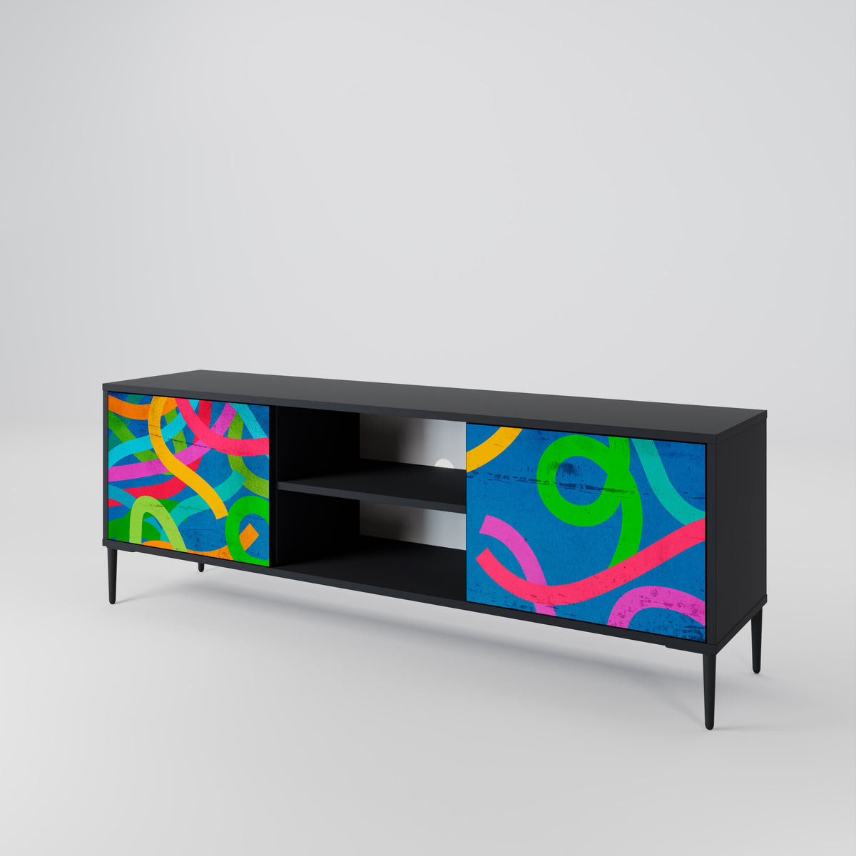 STREAMER TANGLE Mueble de TV de 2 Puertas