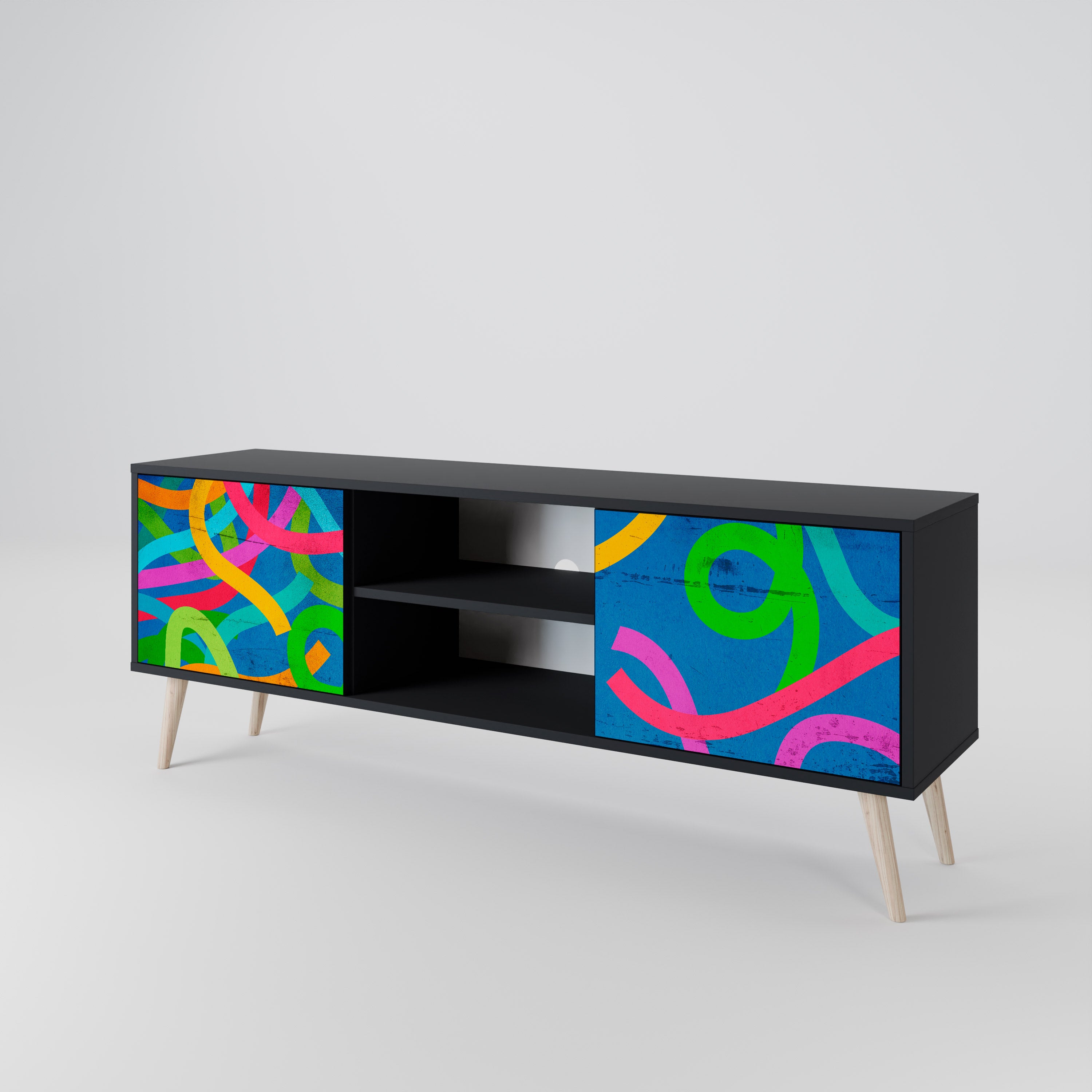 STREAMER TANGLE Έπιπλο τηλεόρασης 2-θυρών