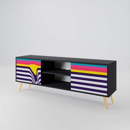 TONE COLLAPSE Mueble de TV de 2 Puertas