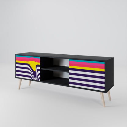 TONE COLLAPSE Mueble de TV de 2 Puertas