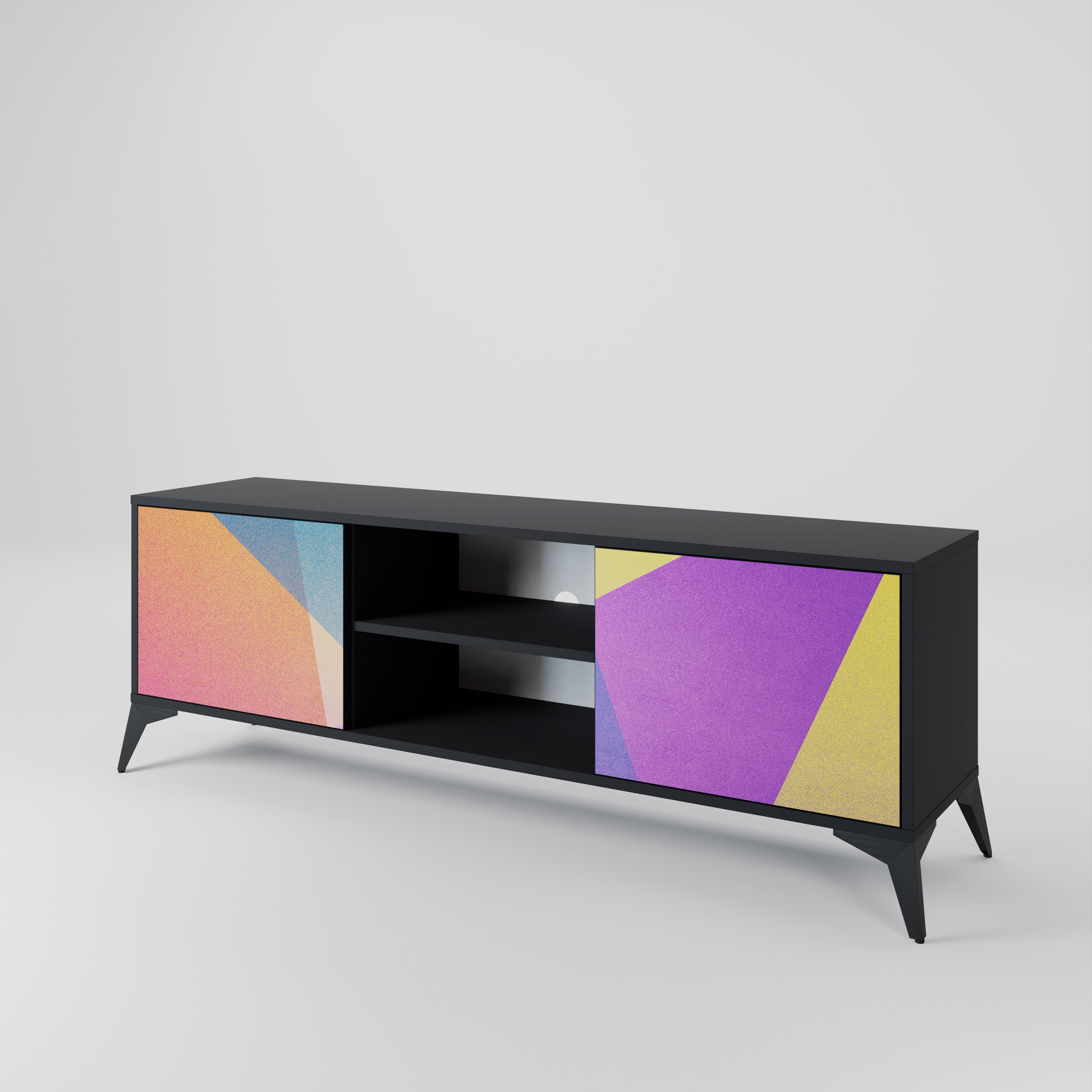 BRIGHT GEOMETRY Έπιπλο τηλεόρασης 2-θυρών