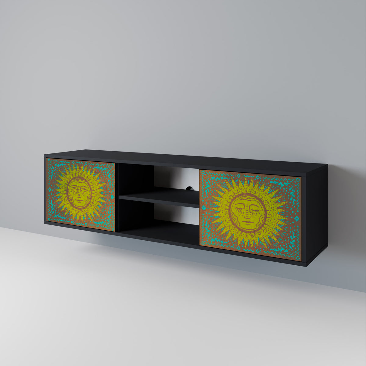 SUNSHINE EULOGY Mueble de TV de 2 Puertas