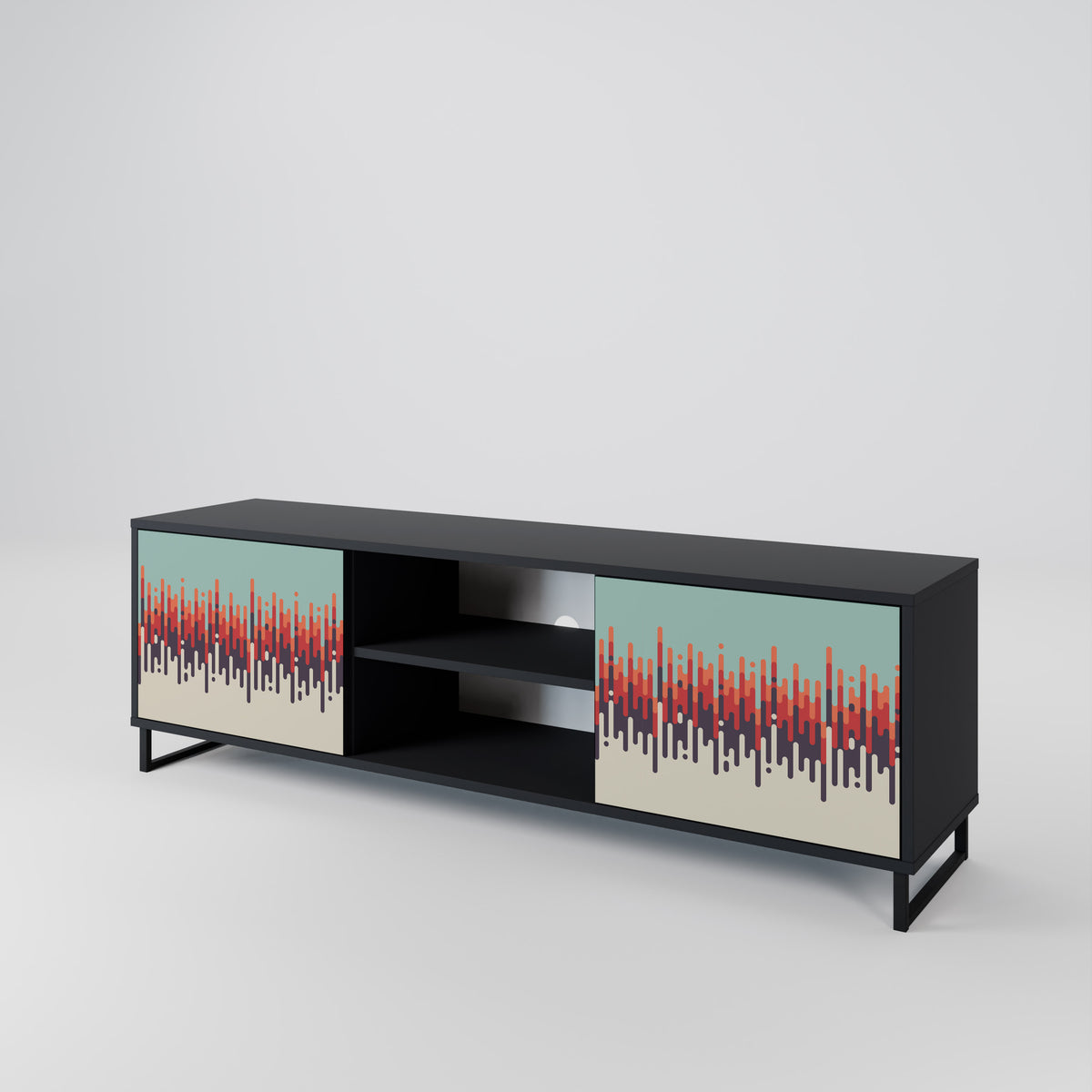 CHROMA CONTOURS Mueble de TV de 2 Puertas