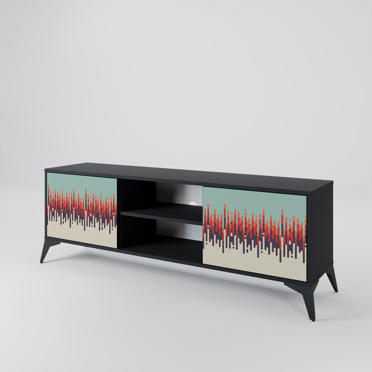 CHROMA CONTOURS Mueble de TV de 2 Puertas