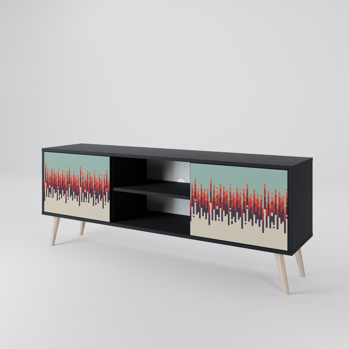 CHROMA CONTOURS Mueble de TV de 2 Puertas