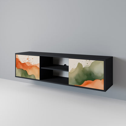 WATERCOLOUR PEAKS Mueble de TV de 2 Puertas