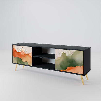 WATERCOLOUR PEAKS Mueble de TV de 2 Puertas