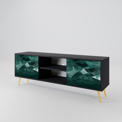 POLYGONAL FLOATING Dvoudveřový TV stolek