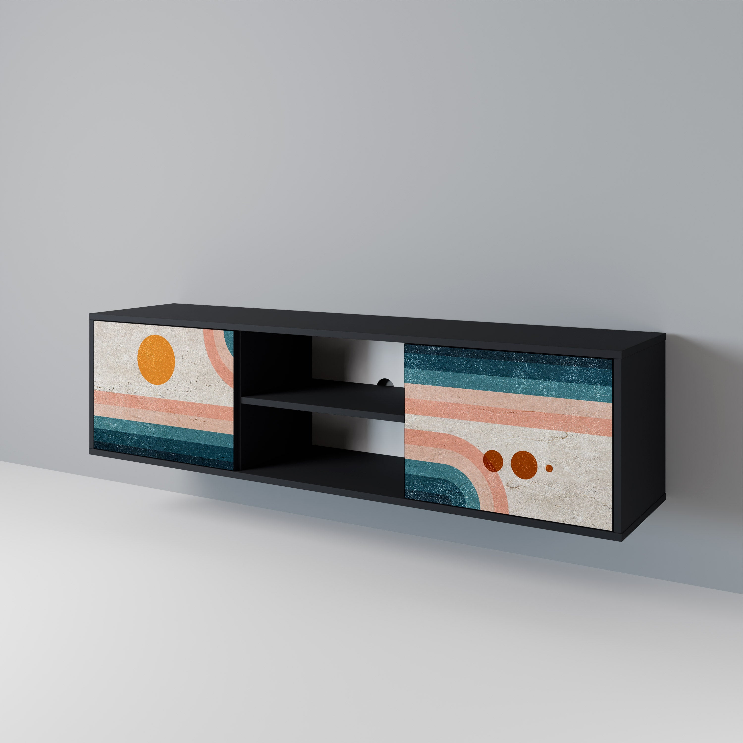 TWO HALVES Móvel de TV de 2 Portas