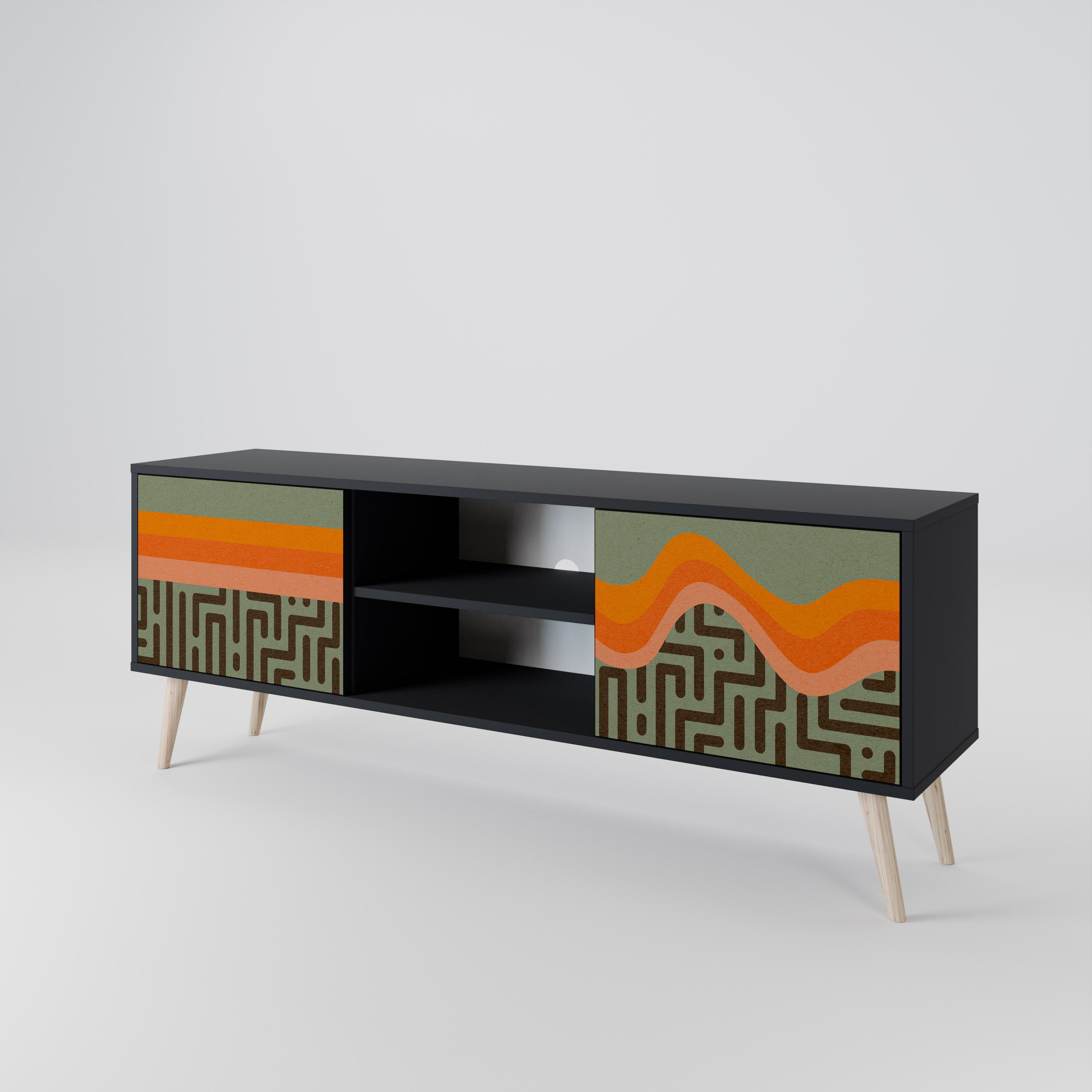 SIMPLE SOLUTIONS Móvel de TV de 2 Portas