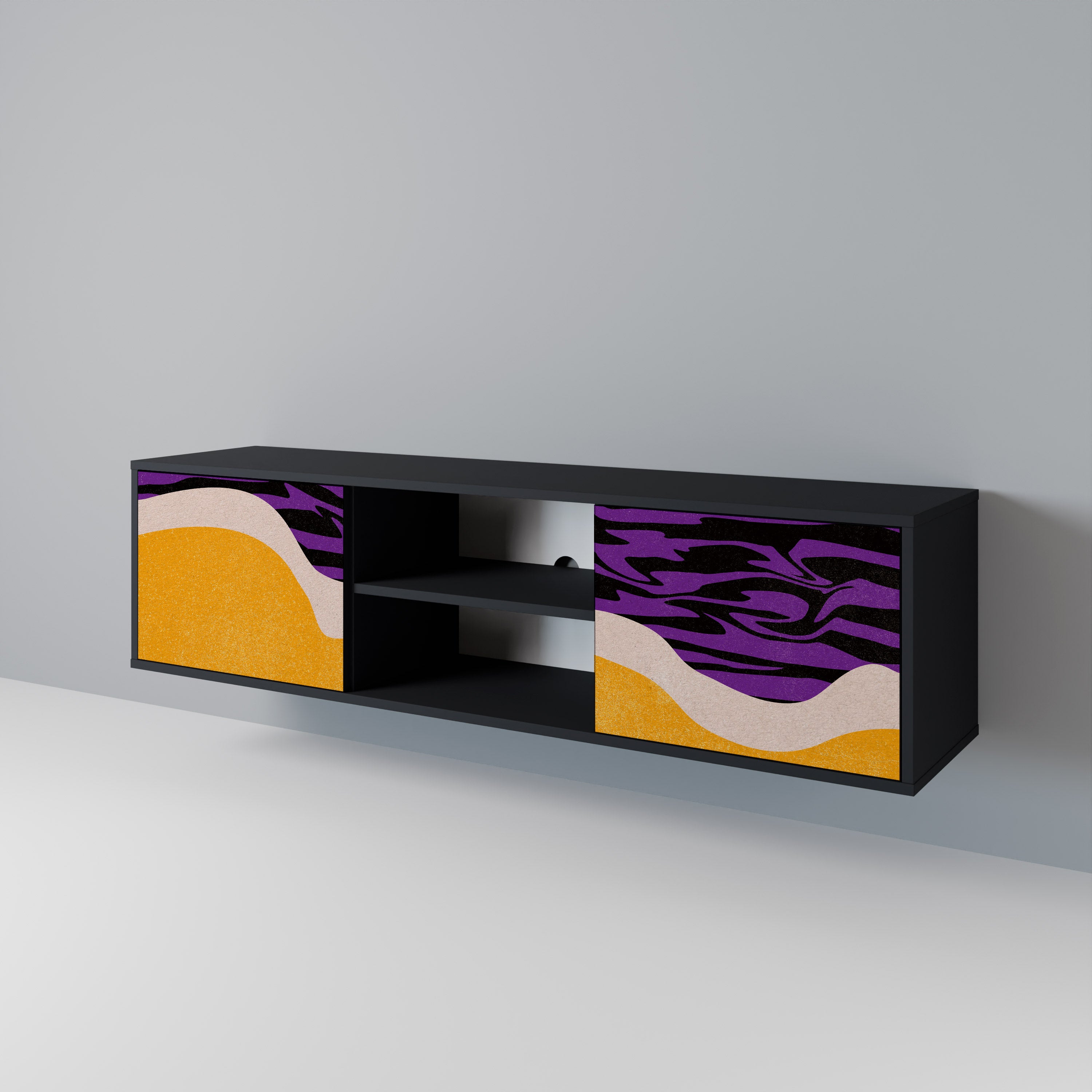 INDEPENDENT BORDER Móvel de TV de 2 Portas