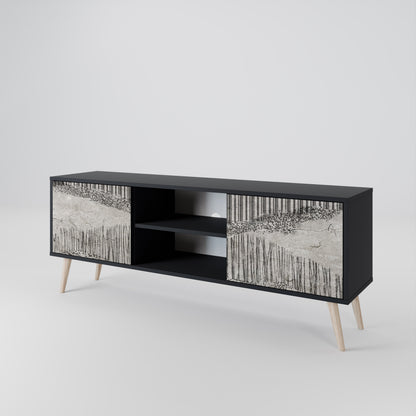 GRAIN LINES Mueble de TV de 2 Puertas
