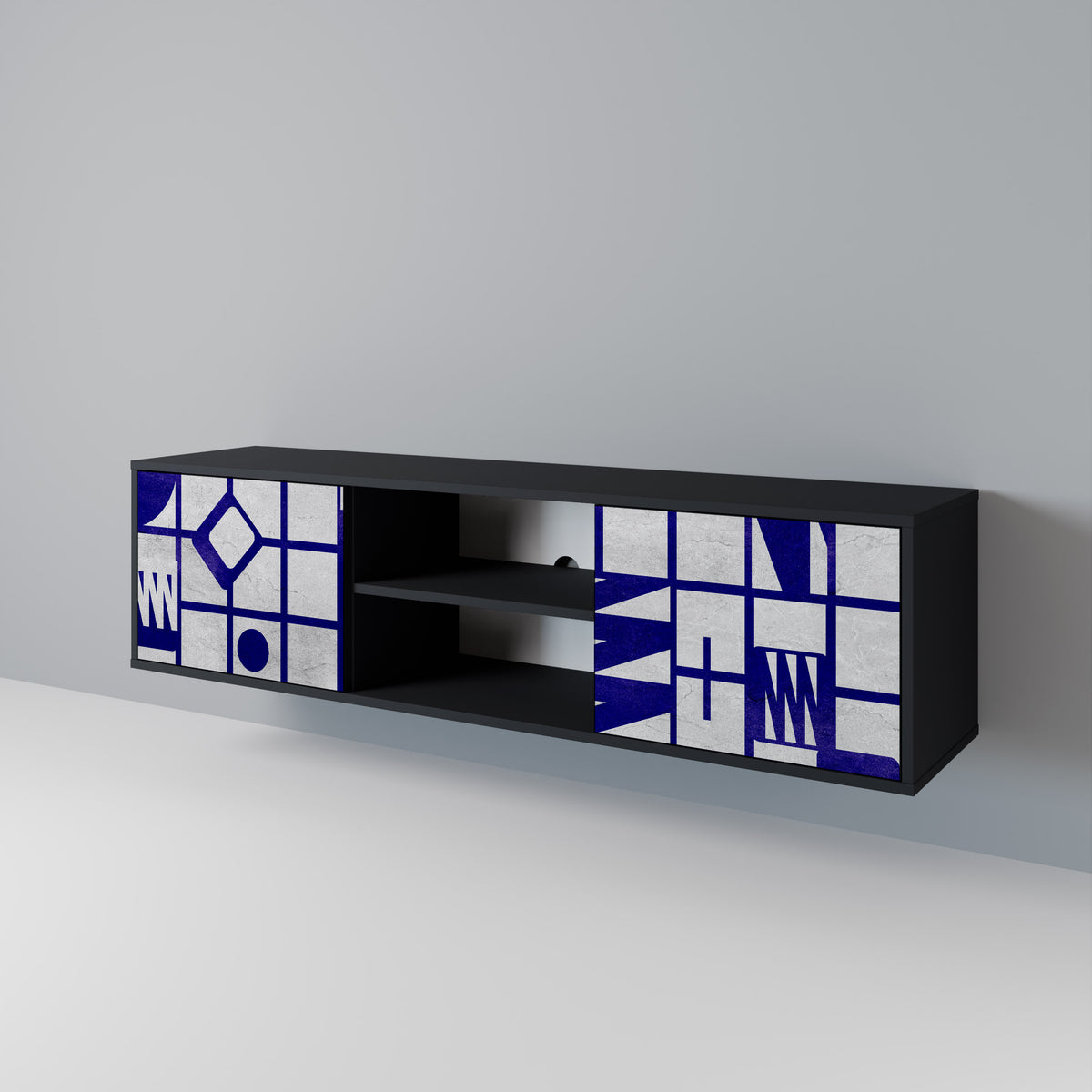 THE RIGHT PLACES Mueble de TV de 2 Puertas