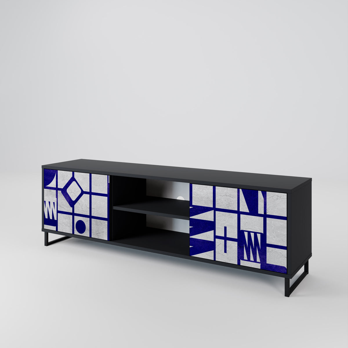 THE RIGHT PLACES Mueble de TV de 2 Puertas