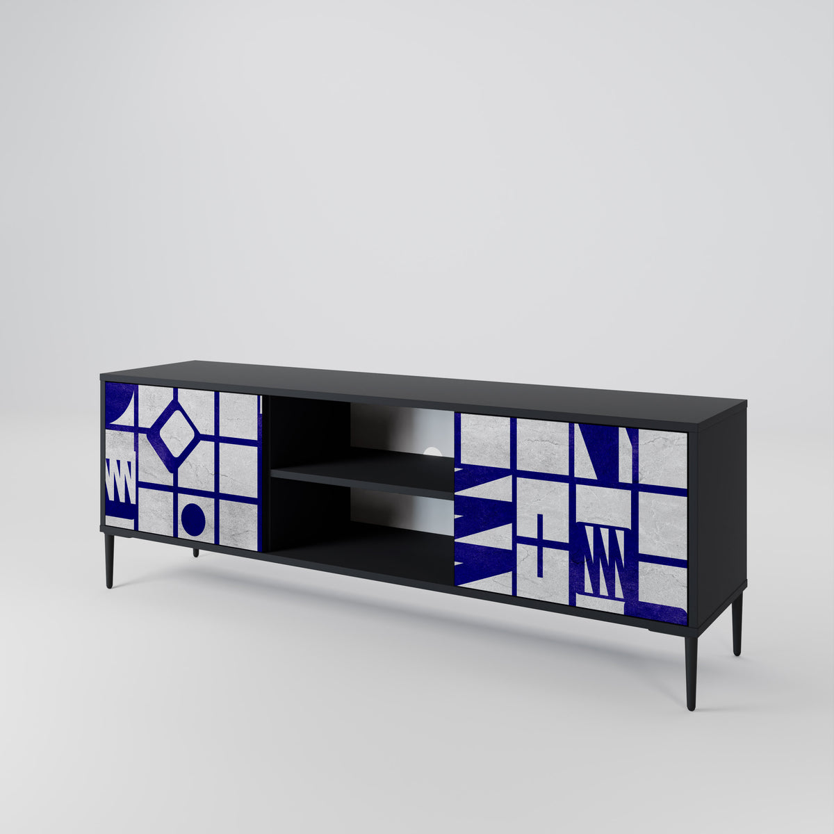 THE RIGHT PLACES Mueble de TV de 2 Puertas