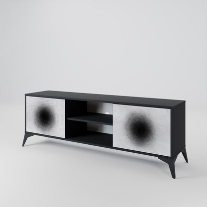 BLACK HOLE Dvoudveřový TV stolek