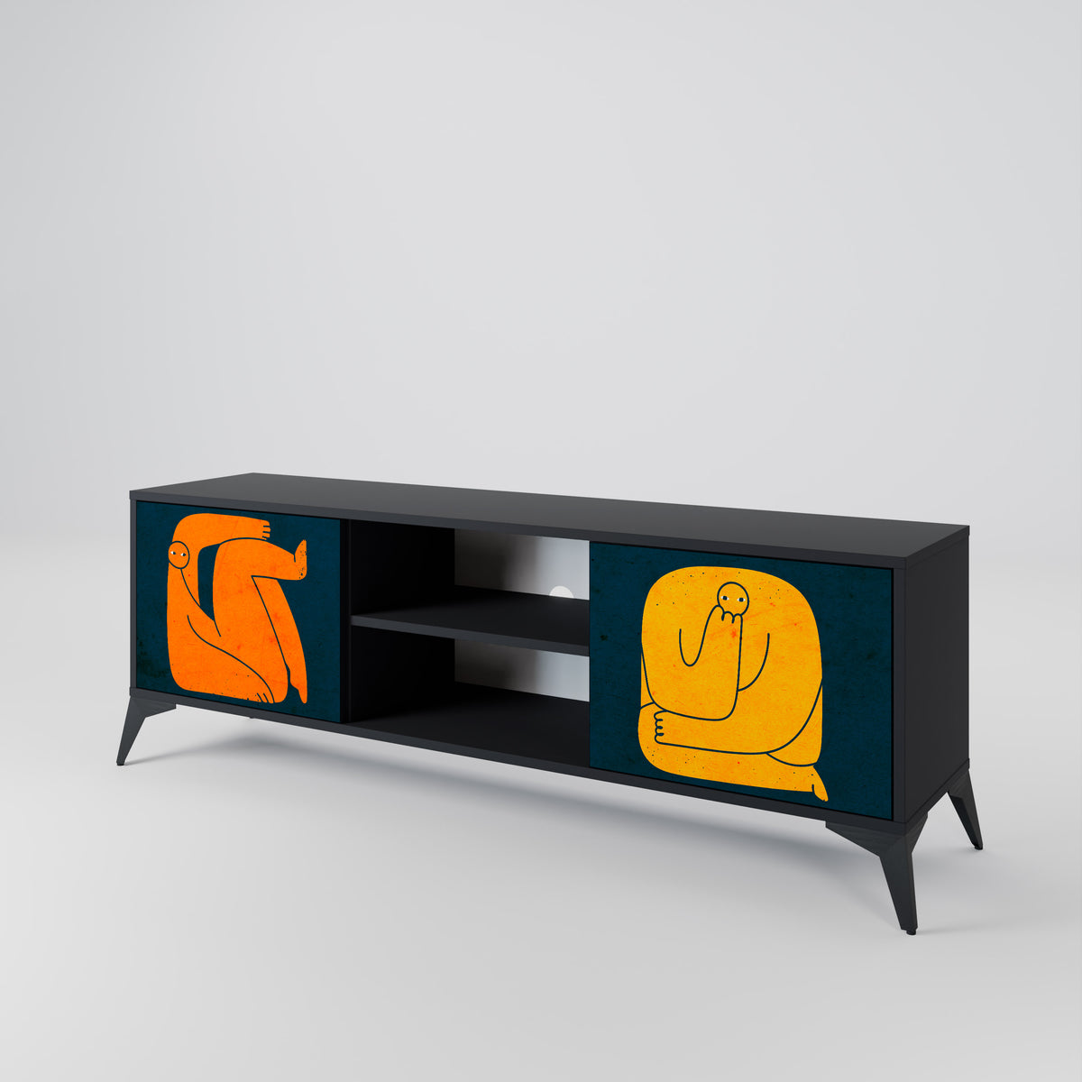 TOGETHER BUT SEPARATELY 2-Door TV Cabinet