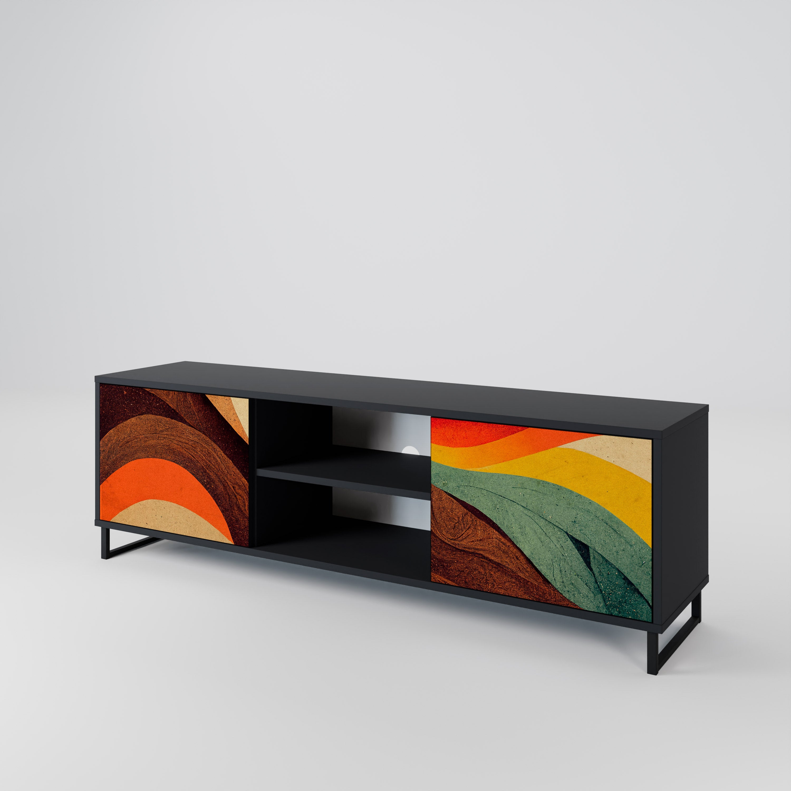 COLORFUL STRANDS Mueble de TV de 2 Puertas
