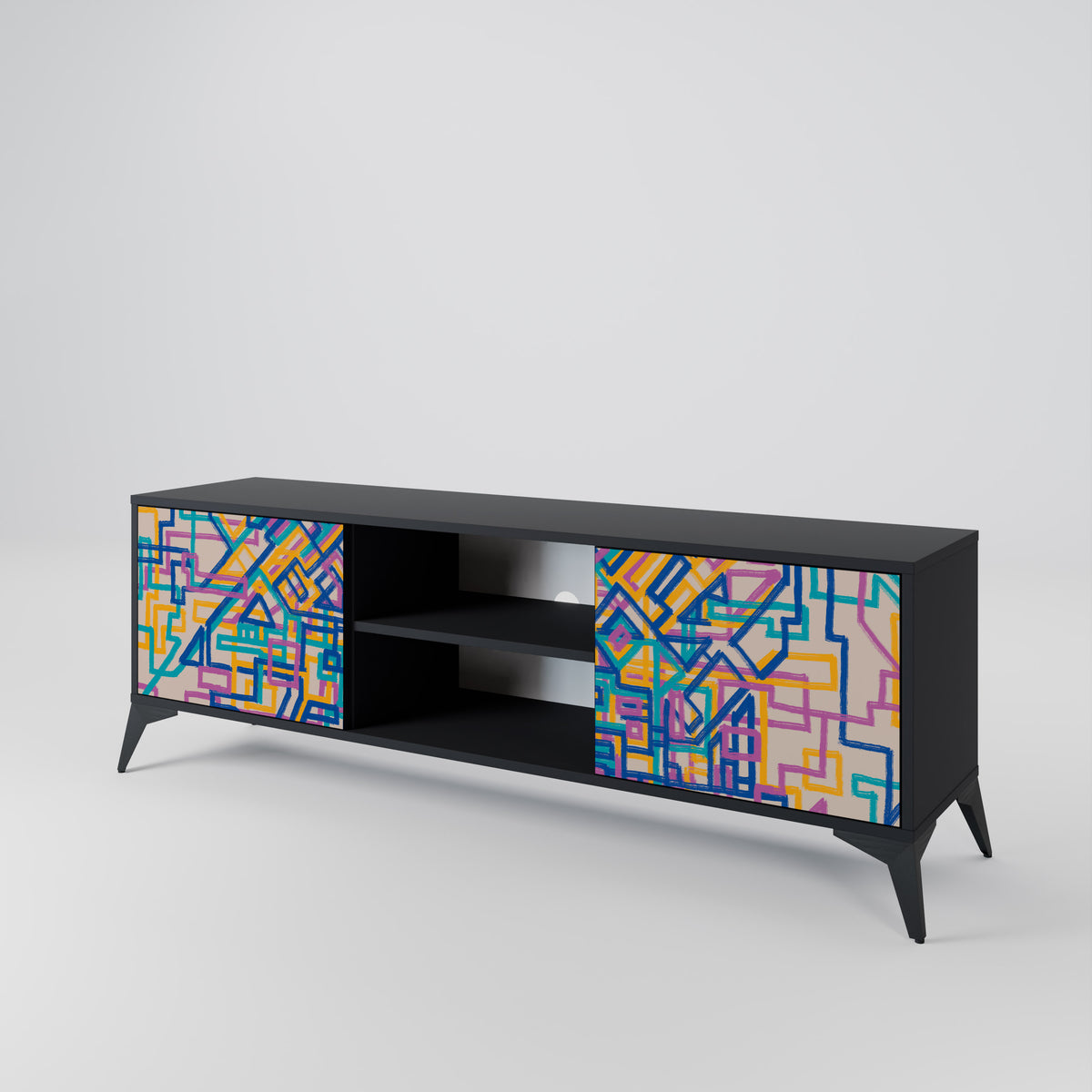 MEMORIES MAP Mueble de TV de 2 Puertas
