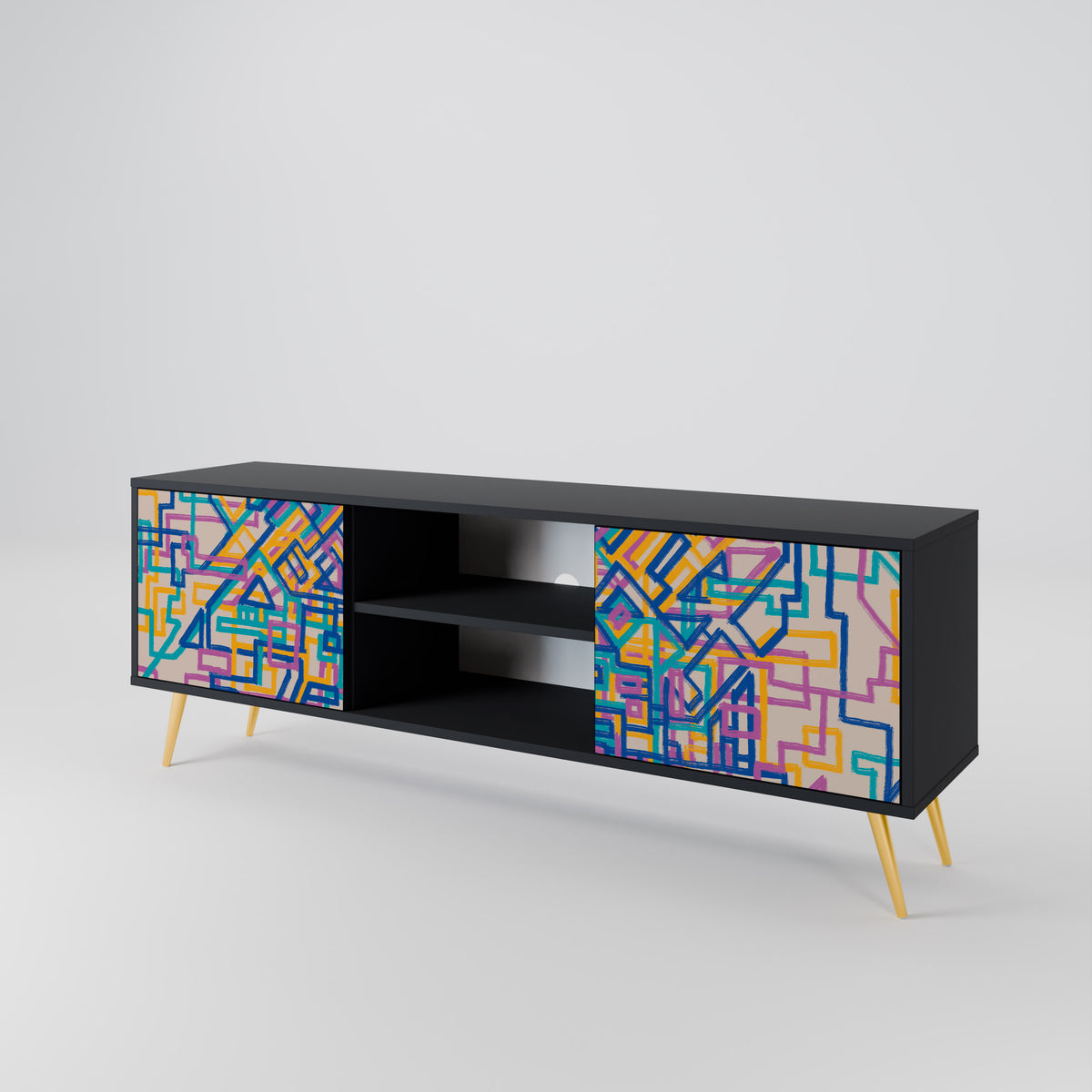 MEMORIES MAP Mueble de TV de 2 Puertas