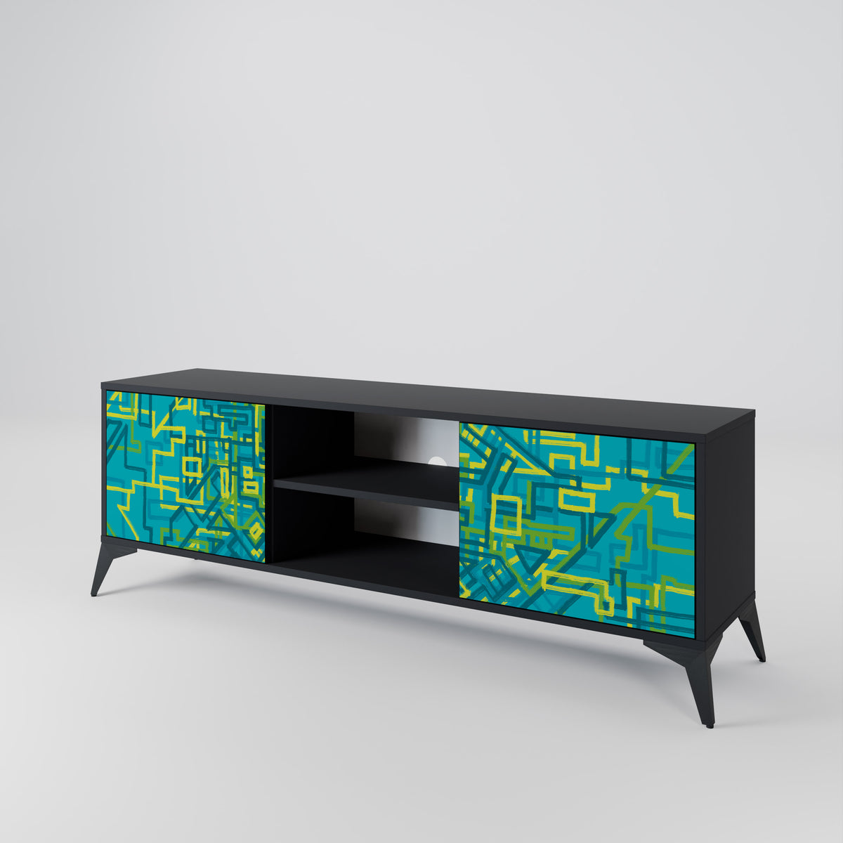 NOSTALGIC MEMORIES Mueble de TV de 2 Puertas