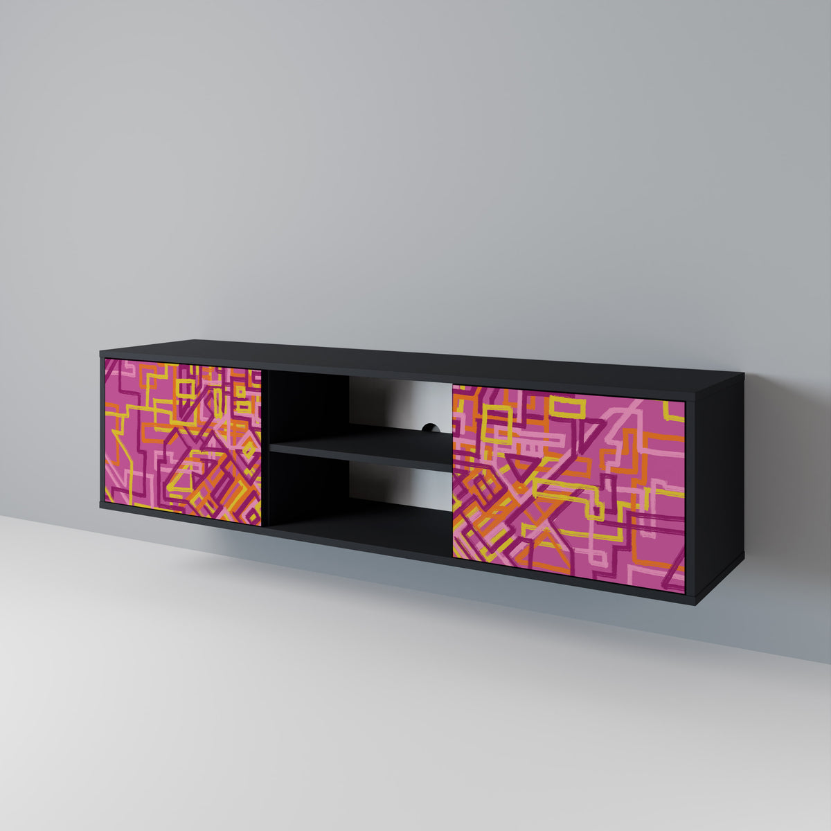 LOVELY MEMORIES Mueble de TV de 2 Puertas