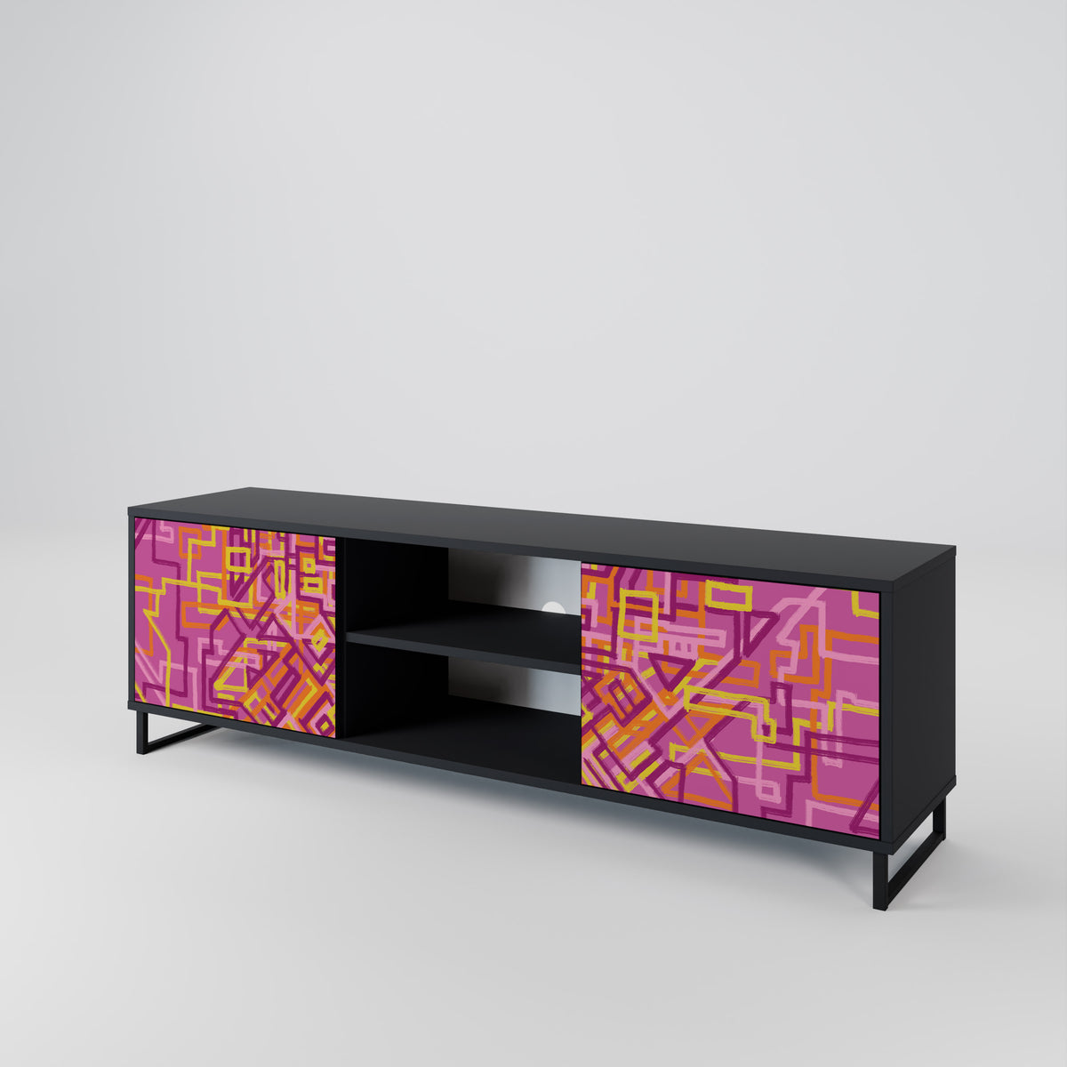 LOVELY MEMORIES Mueble de TV de 2 Puertas