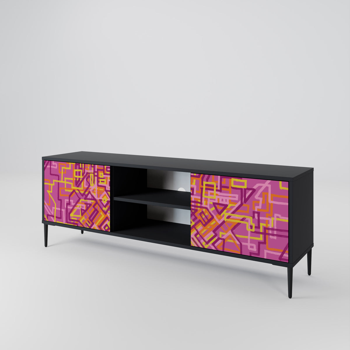 LOVELY MEMORIES Mueble de TV de 2 Puertas