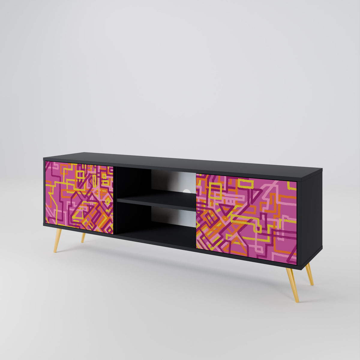 LOVELY MEMORIES Mueble de TV de 2 Puertas