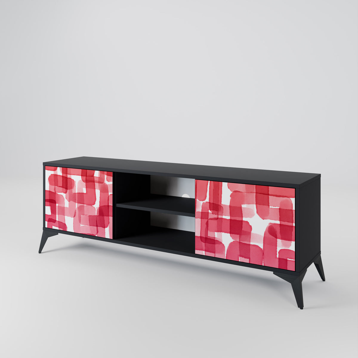 KALEIDOSCOPIC CUBISM Mueble de TV de 2 Puertas