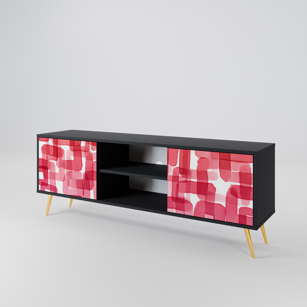 KALEIDOSCOPIC CUBISM Mueble de TV de 2 Puertas
