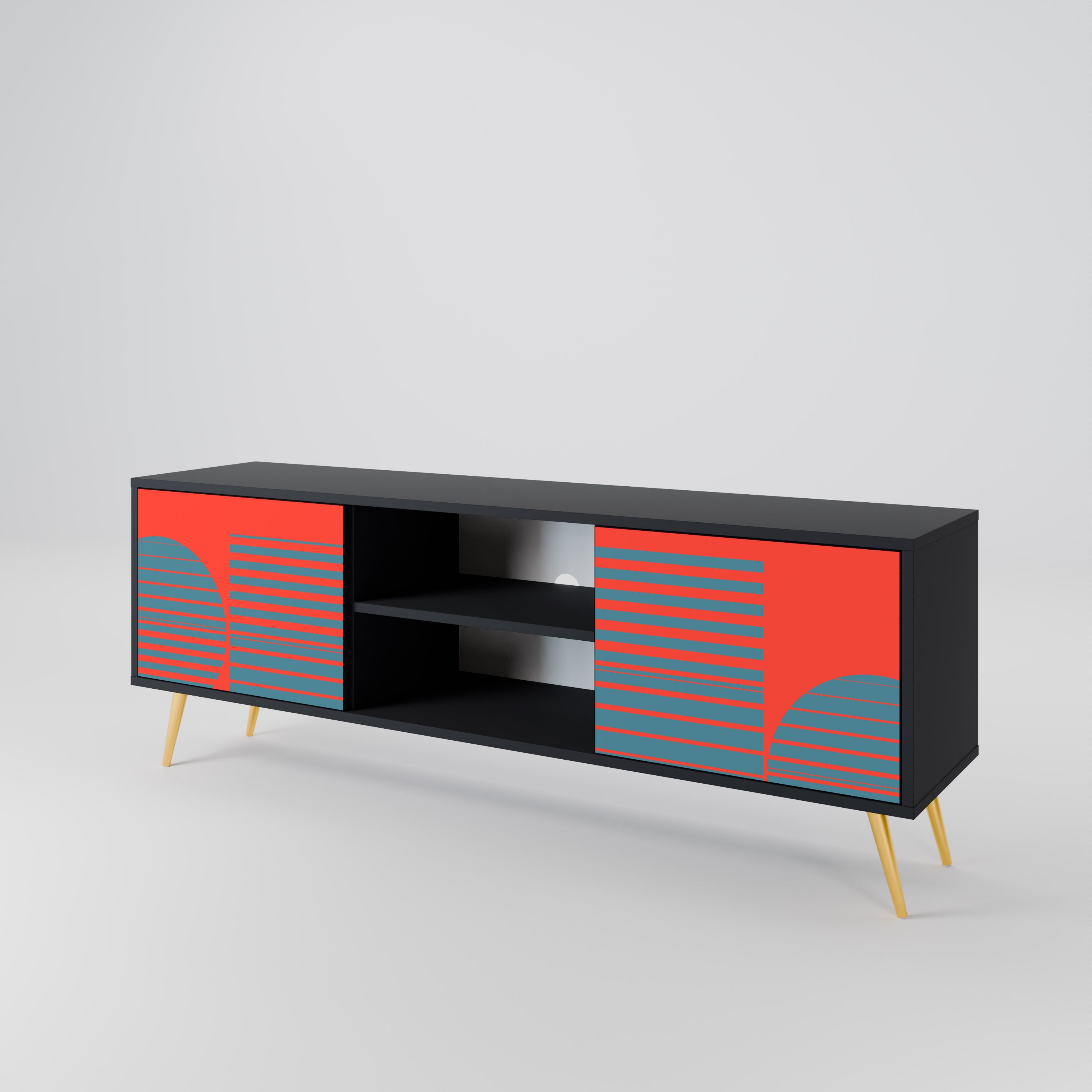 RISING GEOMETRY STARS 2-Door TV Cabinet