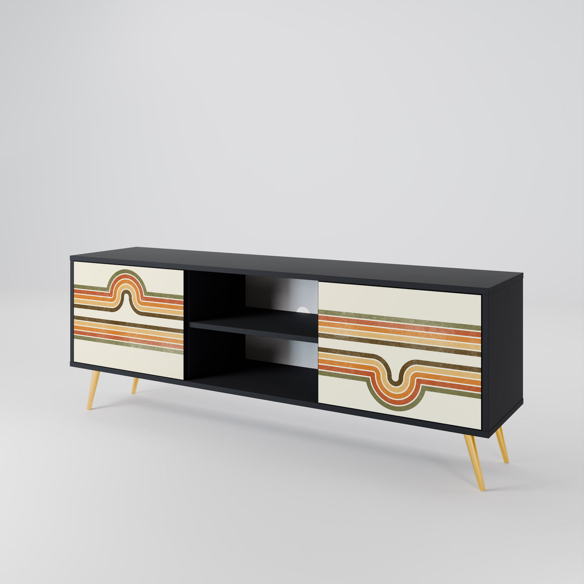 EXCEPTIONAL STREAM Mueble de TV de 2 Puertas