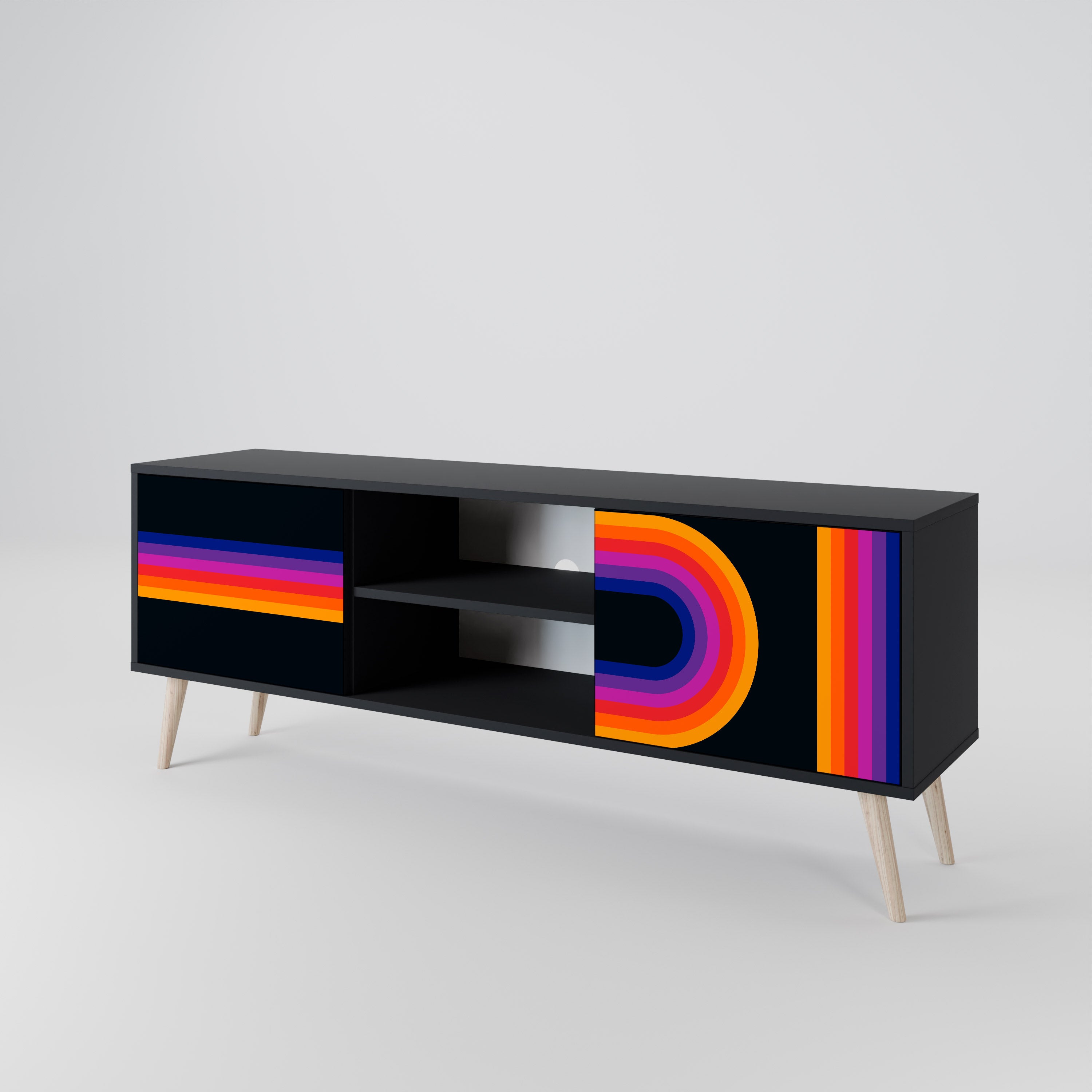 BLINDED BY THE LIGHTS 2-Door TV Cabinet