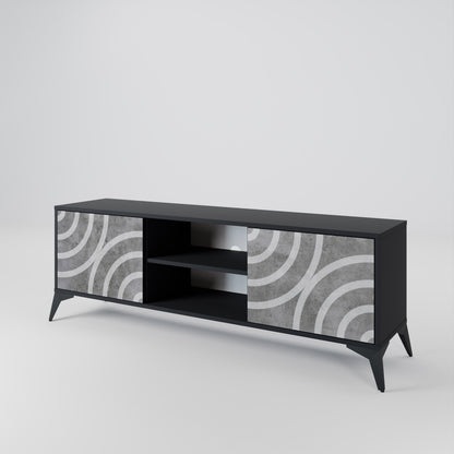 CIRCLE CONCRETE Mueble de TV de 2 Puertas