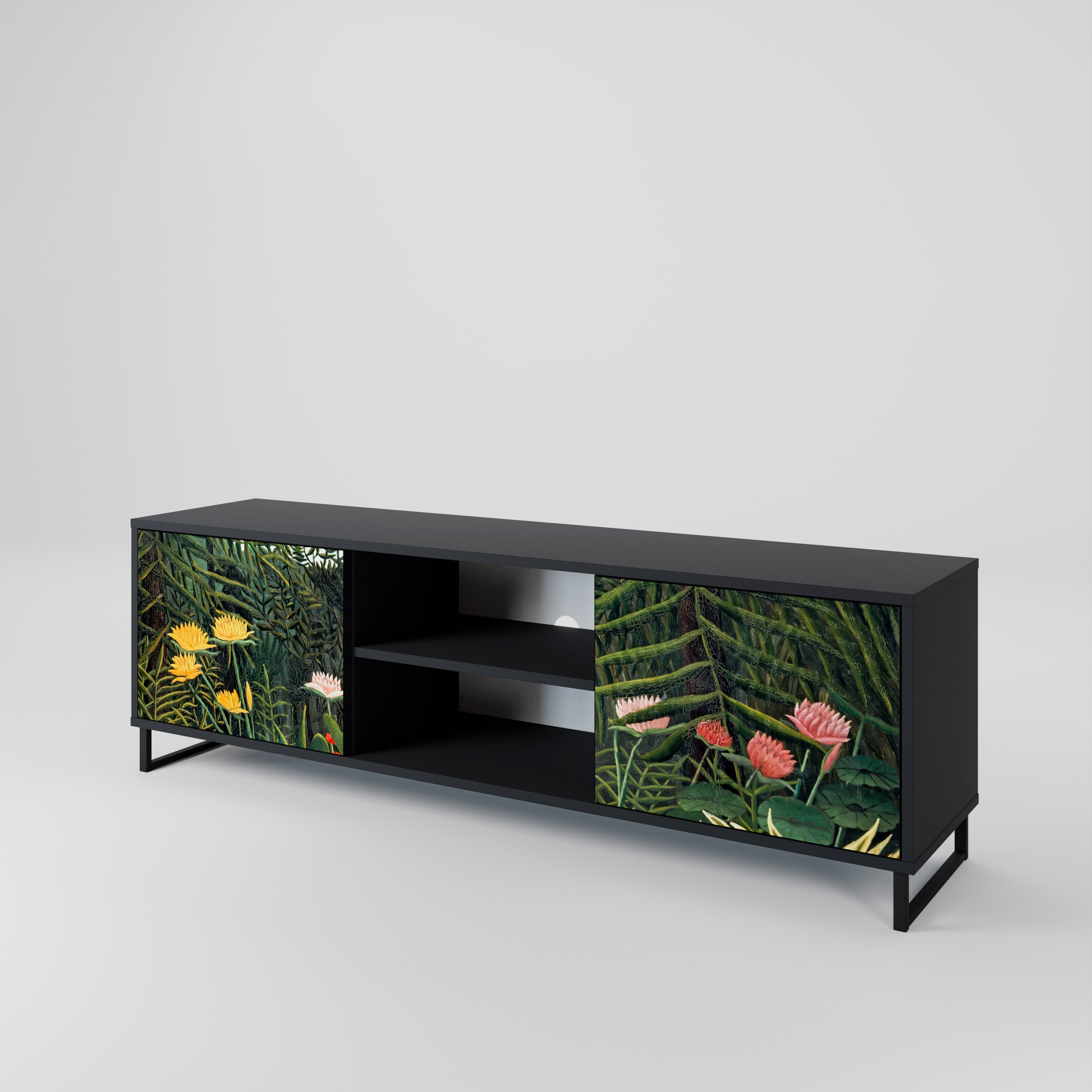 VIRGIN FOREST WITH SUNSET 2-Door TV Cabinet