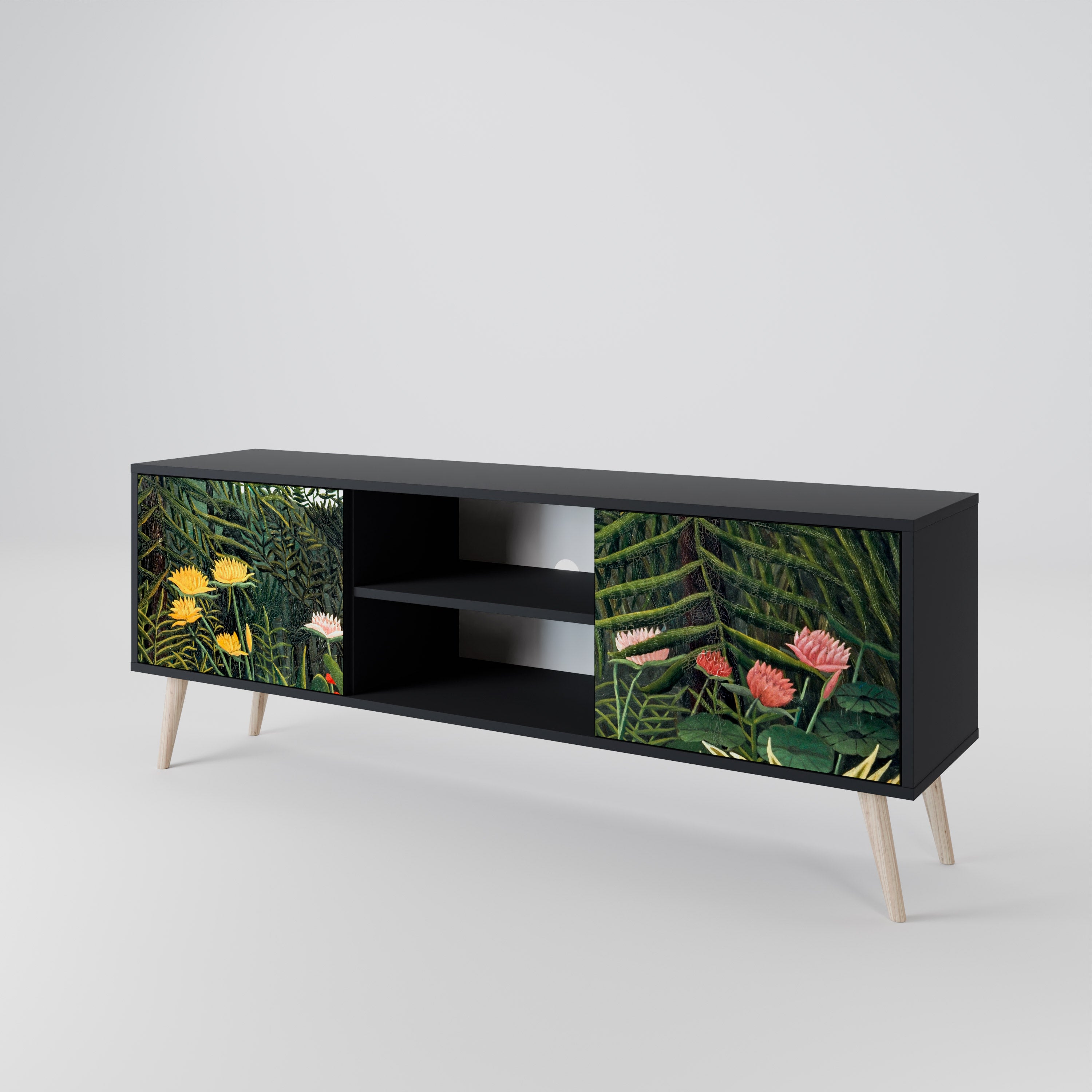 VIRGIN FOREST WITH SUNSET 2-Door TV Cabinet