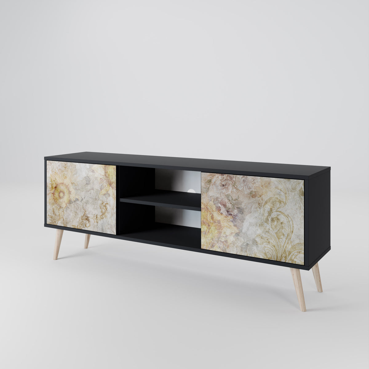 SUNFLOWER BLUR Mueble de TV de 2 Puertas